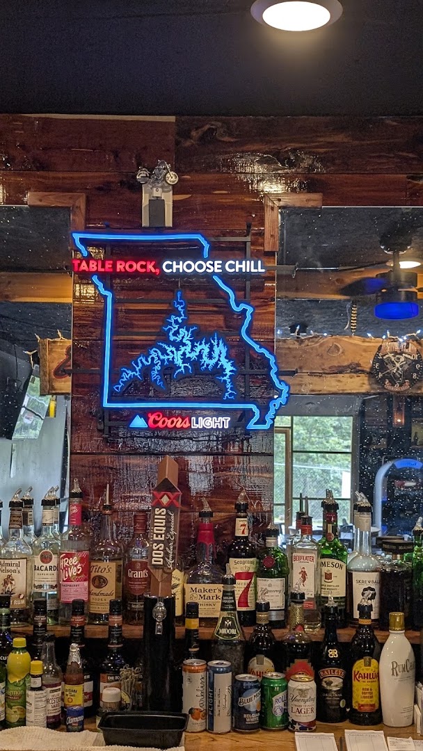 Table Rock, Choose Chill — Missouri neon over the bottles